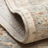 Eko Halı Efes 04 Cream Grey Klasik Desenli Yumuşak Tuşeli Polyester Makine Halısı