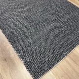 Eko Halı Jade Basketweave Antrasit Naturel Kazak Örgü Desenli El Dokuma Örgü Kilim