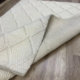 Eko Halı Jade Diamond Cream XW Naturel Kazak Örgü Desenli El Dokuma Örgü Halı