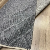 Eko Halı Jade Diamond Grey XW Naturel Kazak Örgü Desenli El Dokuma Örgü Halı