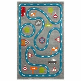 Eko Halı Kids KDS 19 Grey Blue Çocuk Halısı