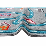 Eko Halı Kids KDS 19 Grey Blue Çocuk Halısı