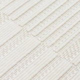 Eko Halı Mono Loop 01 White Sisal Görünümlü Bukleli Kaymaz Tabanlı Yıkanabilir Halı