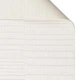 Eko Halı Mono Loop 01 White Sisal Görünümlü Bukleli Kaymaz Tabanlı Yıkanabilir Halı