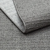 Eko Halı Mono Loop 03 Antrasit XW Sisal Görünümlü Bukleli Kaymaz Tabanlı Yıkanabilir Halı