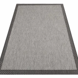 Eko Halı Mono MNO 02 Dark Grey Kaymaz Tabanlı Kilim