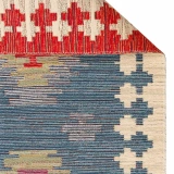 Eko Halı Nomad Kilim NMD 04 Navy Yıkanabilir Kilim