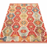 Eko Halı Nomad Kilim NMD 06 Red Yıkanabilir Kilim