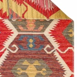 Eko Halı Nomad Kilim NMD 06 Red Yıkanabilir Kilim