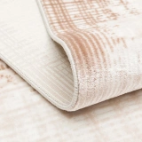 Eko Halı Pera 01 Beige Akrilik Yıkanabilir Kaymaz Tabanlı Modern Halı