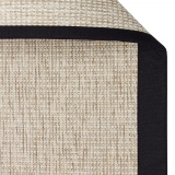 Eko Halı Ventura VNT 2703 L.Beige Bordür Black Sisal Görünümlü İç ve Dış Mekan Uyumlu Hav Vermeyen Modern Dokuma Halı
