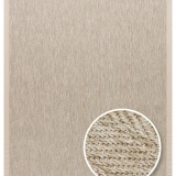 Eko Halı Ventura VNT 2704 L.Beige Bordür Beige Sisal Görünümlü İç ve Dış Mekan Uyumlu Hav Vermeyen Modern Dokuma Halı