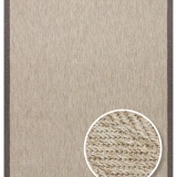Eko Halı Ventura VNT 2704 L.Beige Bordür Dark Mix Sisal Görünümlü İç ve Dış Mekan Uyumlu Hav Vermeyen Modern Dokuma Halı