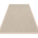 Eko Halı Ventura VNT 2704 L.Beige Bordür Beige Sisal Görünümlü İç ve Dış Mekan Uyumlu Hav Vermeyen Modern Dokuma Halı