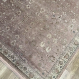 Hoom Rugs Silver 4134 Krem Mürdüm Saçaklı Salon Halısı