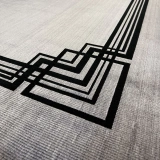 Hoom Rugs Ruby 3061 Koyu Gri  Akrilik & Viskon  Modern Salon Halısı