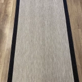 Hoom Rugs 1147 Bej Siyah Sisal Plus Jüt Halı