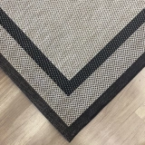 Hoom Rugs 1149 Bej Siyah Sisal Plus Jüt Halı