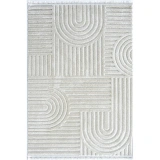 Hoom Rugs Step 2213 Krem İskandinav Halı