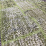 Hoom Rugs Antik Patchwork Yeşil El Dokuma Kilim