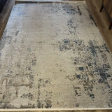 Hoom Rugs Exclusive Bamboo Knot OL15 D Krem Mavi Neo Klasik Salon Halısı