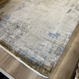 Hoom Rugs Exclusive Bamboo Knot OL15 D Krem Mavi Neo Klasik Salon Halısı