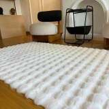 Hoom Rugs Bubble Tavşan Post Beyaz