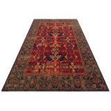 Hoom Rugs Cadis KDM 01 Navy Red El Emeği Yüksek Kara Tezgah Halısı