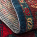 Hoom Rugs Cadis KDM 02 Red Multy El Emeği Yüksek Kara Tezgah Halısı