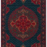 Hoom Rugs Cadis KDM 03 Navy El Emeği Yüksek Kara Tezgah Halısı