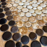 Hoom Rugs Deri 002 Kahve Krem Bej Halı