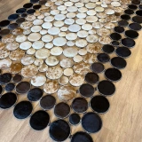 Hoom Rugs Deri 002 Kahve Krem Bej Halı