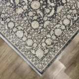 Hoom Rugs Elegant 006 Antrasit Vizon Doğal Elyaf Yansımalı Klasik Desenli Salon Halısı