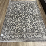 Hoom Rugs Elegant 006 Antrasit Vizon Doğal Elyaf Yansımalı Klasik Desenli Salon Halısı