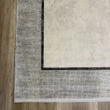 Hoom Rugs Elegant 10512 Gri Bej Çerçeveli Salon Halısı