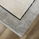 Hoom Rugs Elegant 10512 Gri Bej Çerçeveli Salon Halısı