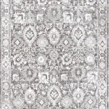 Hoom Rugs Etro 2704 Gri Vintage Desenli Salon Halısı