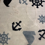 Hoom Rugs Kids Açık Renk Gemici Desenli Çocuk Halısı