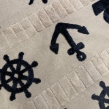 Hoom Rugs Kids Koyu Renk Gemici Desenli Çocuk Halısı