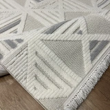 Hoom Rugs Level EN274 Krem Gri Modern Halı