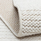 Hoom Rugs Loop Beyaz Spor Saçaklı İskandinav Halı