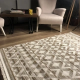 Hoom Rugs Monica MC 356 Kahve İskandinav Halı