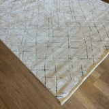 Hoom Rugs Motto 1004 Beyaz Mavi Modern Halı