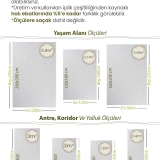 Hoom Rugs Nova 2005 Bej İnce Kaymaz Latex Tabanlı Sisal Halı