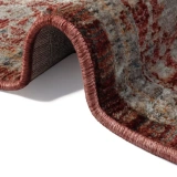 Hoom Rugs Otantik 2603 Kırmızı Vintage Desenli Salon Halısı