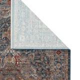 Hoom Rugs Otantik 2604 Mavi Vintage Desenli Salon Halısı
