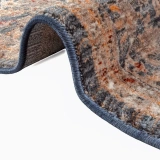 Hoom Rugs Otantik 2604 Mavi Vintage Desenli Salon Halısı