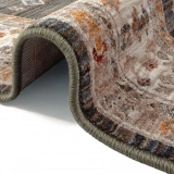 Hoom Rugs Otantik 2607 Yeşil Vintage Desenli Salon Halısı
