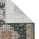 Hoom Rugs Otantik 2607 Yeşil Vintage Desenli Salon Halısı