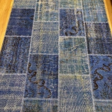Hoom Rugs Patchwork 112 Mazzeline Blue El Dokuma Kilim